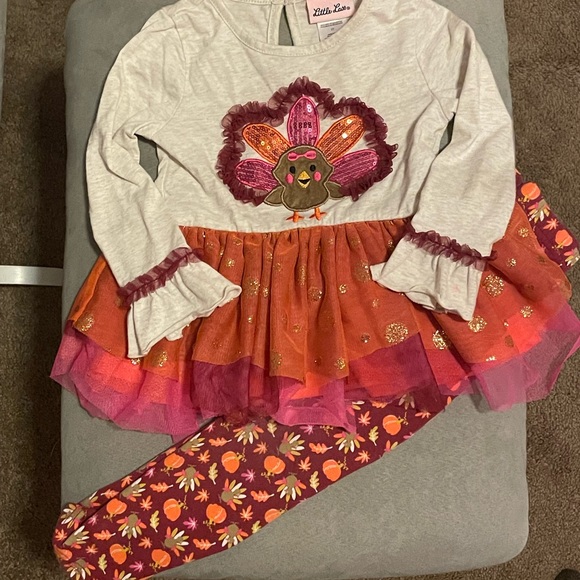 Fancy turkey day 2 piece outfit